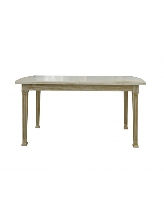 dining table VEGA X64 WAVY (90X160X200) ANTIK GOLD (1)
