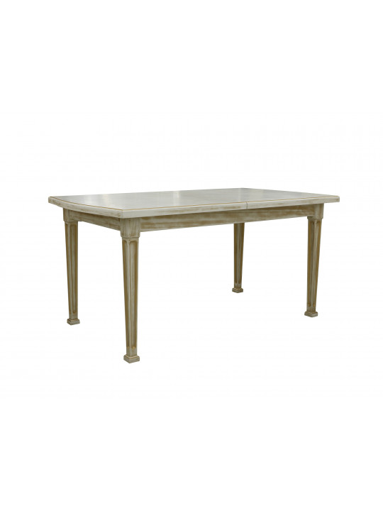 dining table VEGA X64 WAVY (90X160X200) ANTIK GOLD (1)