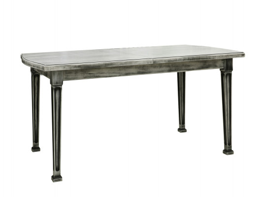 dining table VEGA X64 WAVY (90X160X200) ANTIK GREY (1)