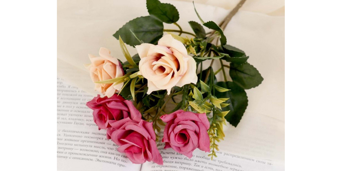 flowers SIMA-LAND ROSES WITH SWIRLS 26 cm