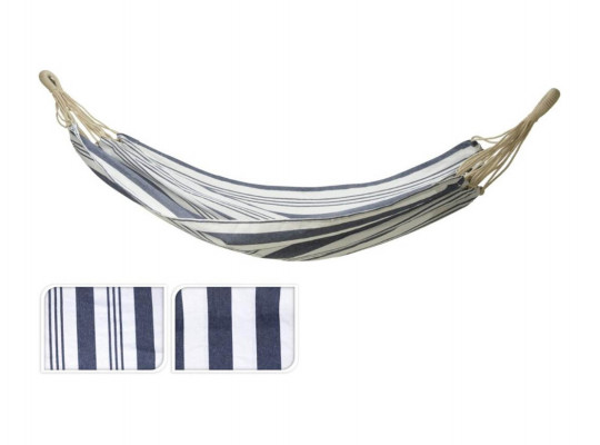 hammock KOOPMAN 110X220CM BLUE/WHITE 2