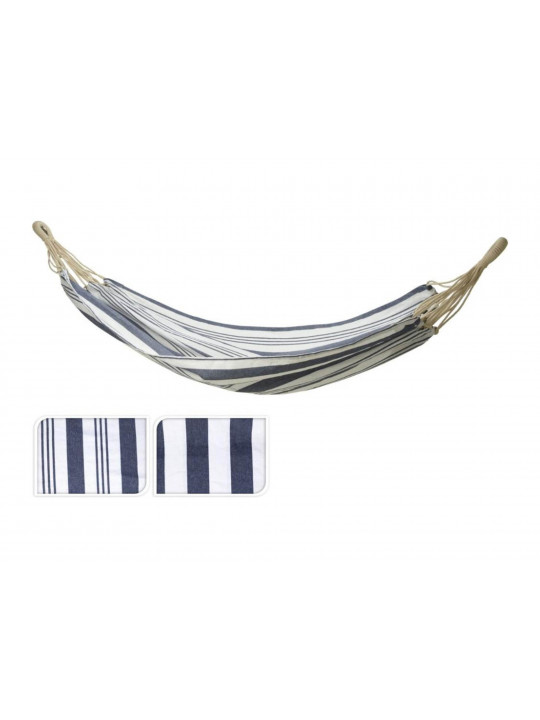 hammock KOOPMAN 110X220CM BLUE/WHITE 2