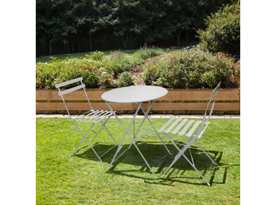 garden set KOOPMAN GARDEN FURNITURE 3PCS MATT GREY