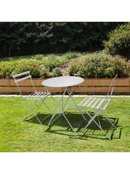 garden set KOOPMAN GARDEN FURNITURE 3PCS MATT GREY