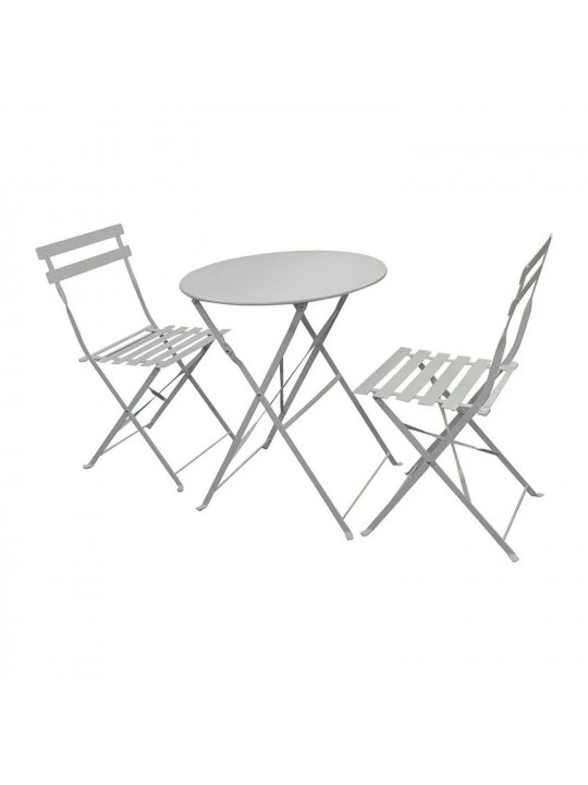 garden set KOOPMAN GARDEN FURNITURE 3PCS MATT GREY