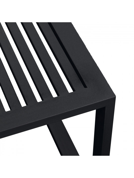 садовый гарнитур HOBEL CORNER DECK METAL BLACK/ LIGHT GREY (5)