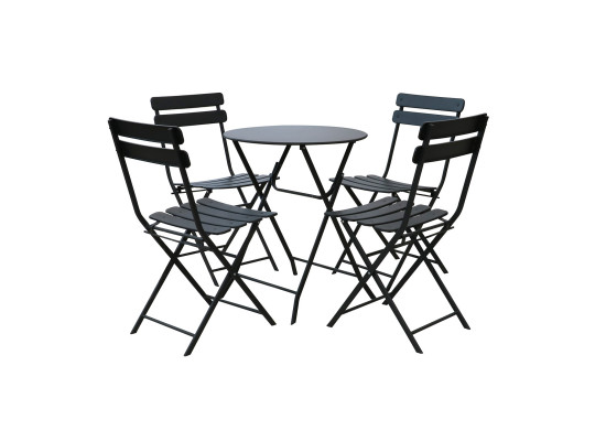 садовый гарнитур KOOPMAN GARDEN FURNITURE 1+4 ANTRACITE