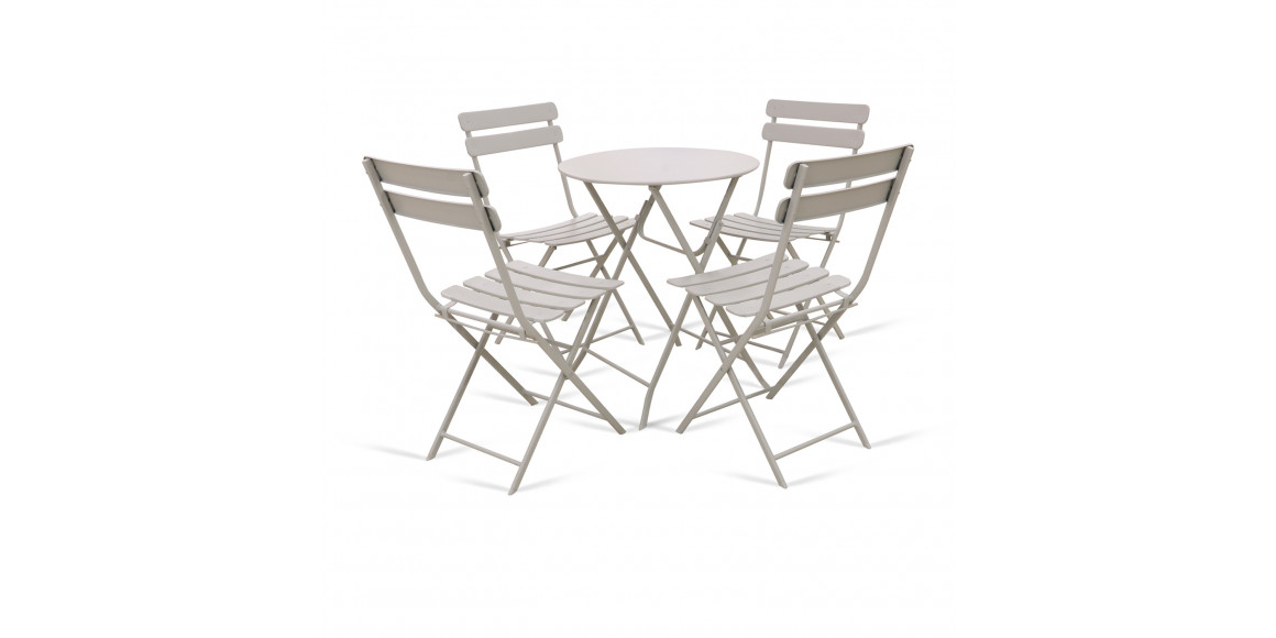 ბაღის გარნიტური KOOPMAN GARDEN FURNITURE 1+4 WHITE