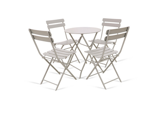 ბაღის გარნიტური KOOPMAN GARDEN FURNITURE 1+4 WHITE