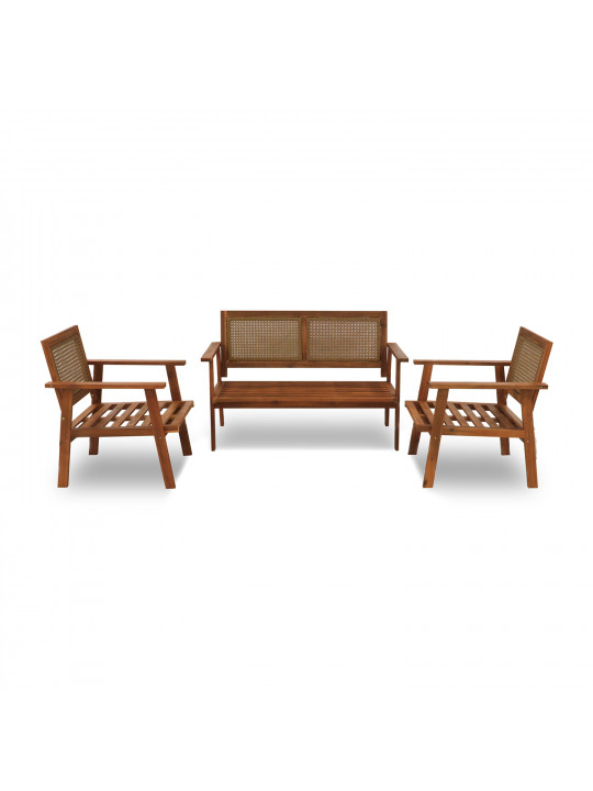 garden set KOOPMAN GARDEN FURNITURE SET WOOD (F1)