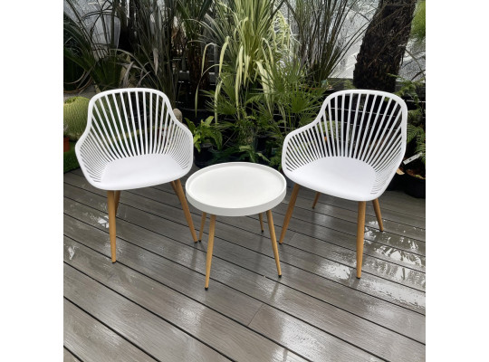 garden set KOOPMAN WHITE GRS PP 3PCS