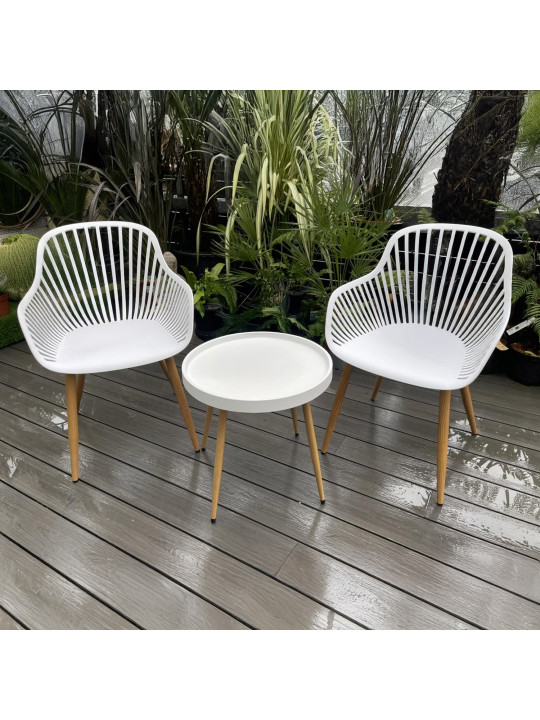 garden set KOOPMAN WHITE GRS PP 3PCS