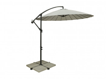 garden accessories KOOPMAN UMBRELLA BANANA SHANGHAI GREY (4 STONE)