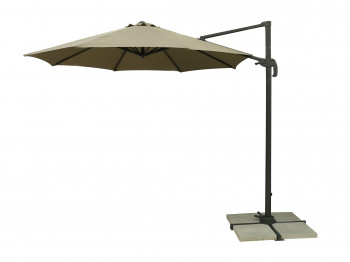 garden accessories KOOPMAN UMBRELLA ROMA 300CM DARK GREY (4 STONE)