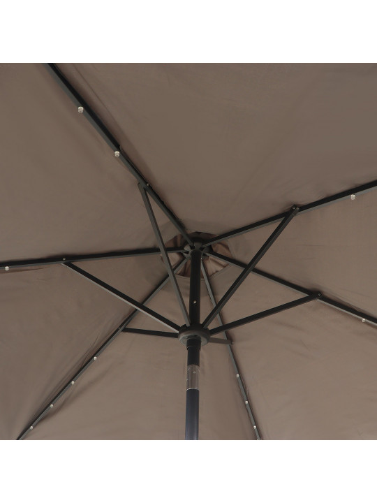 ბაღის აქსესუარები KOOPMAN UMBRELLA SOLAR ANTHRACITE