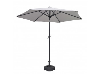 ბაღის აქსესუარები KOOPMAN UMBRELLA SOLAR LIGHT GREY