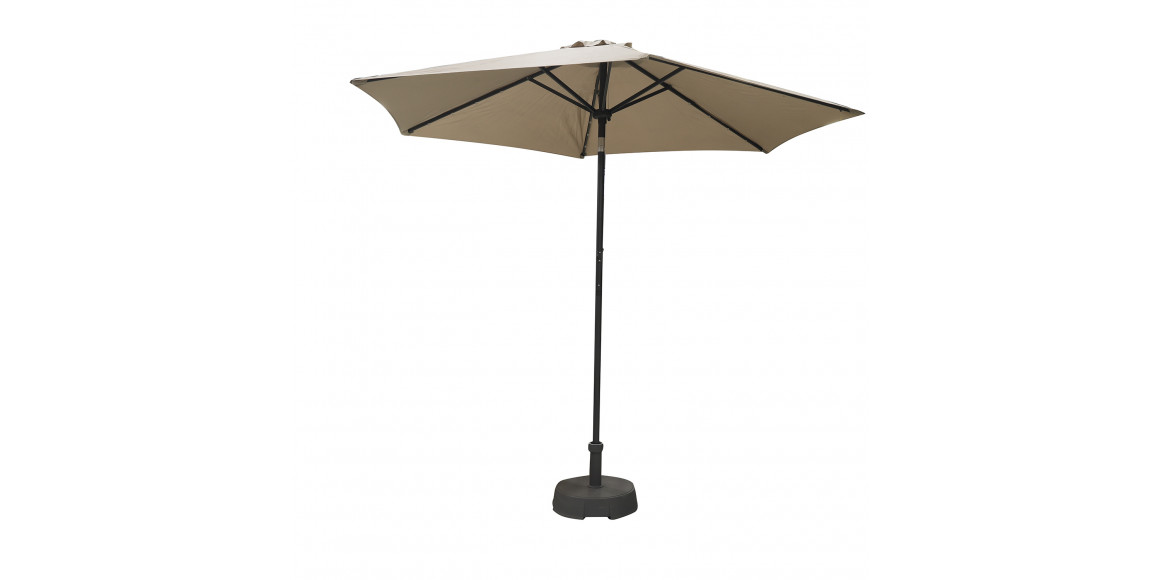 ბაღის აქსესუარები KOOPMAN UMBRELLA SOLAR TAUPE DIA 270CM