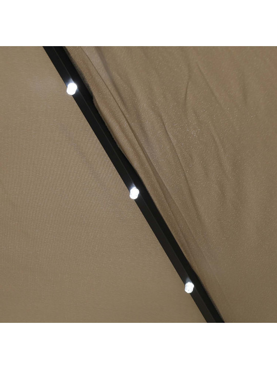 garden accessories KOOPMAN UMBRELLA SOLAR TAUPE DIA 270CM