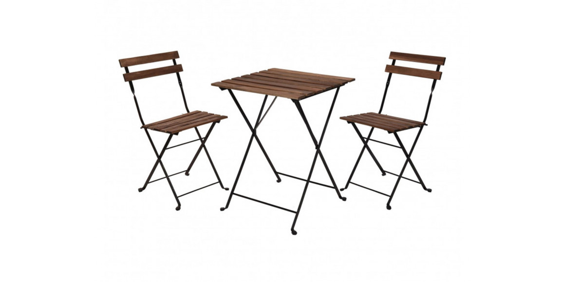 garden set KOOPMAN BISTRO SET BLACK FRAME 3PC