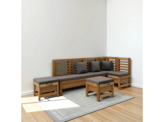 kitchen corner HOBEL CORNER OLIVER WOOD NATURAL/LEONARDO 5 R (5)
