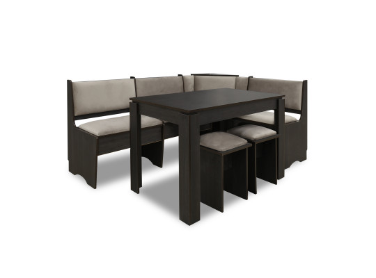სამზარეულოს კუთხე HOBEL X87 136X206 K016 / LETTO NOR 23 ( (7)