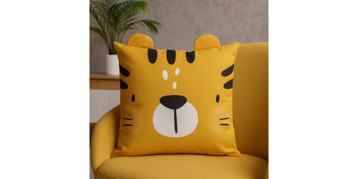 pillow KOOPMAN 40X40CM 3ASS SAFARI