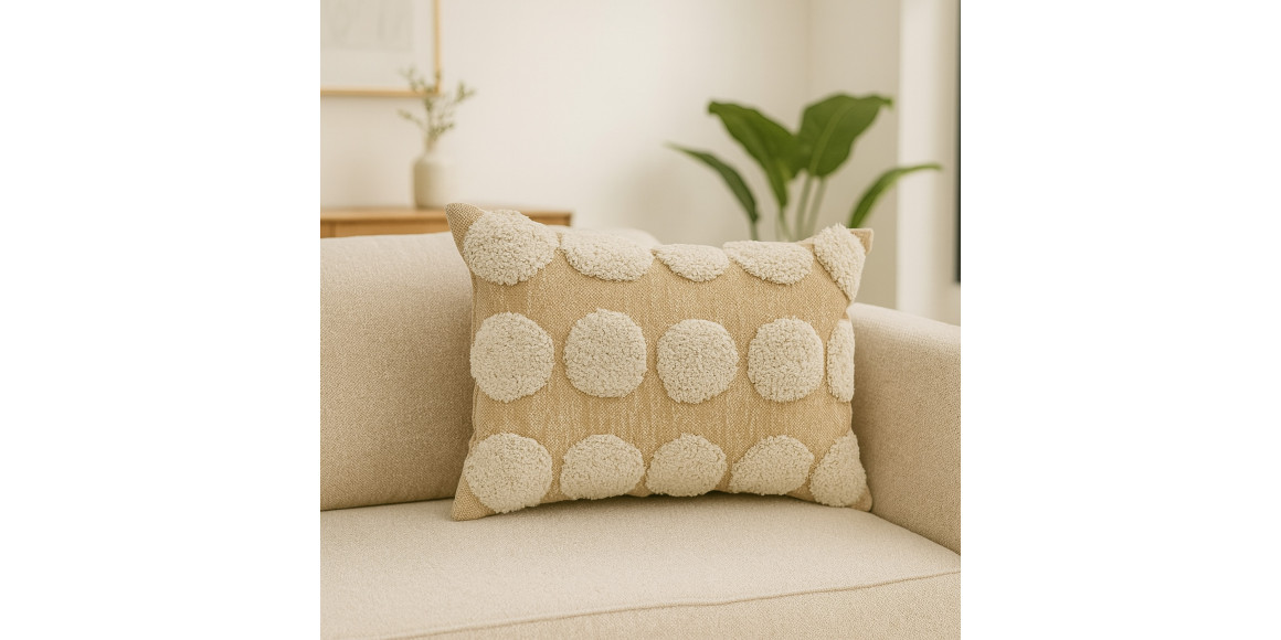 pillow KOOPMAN 40X60CM COTTON TUFTED (167819)