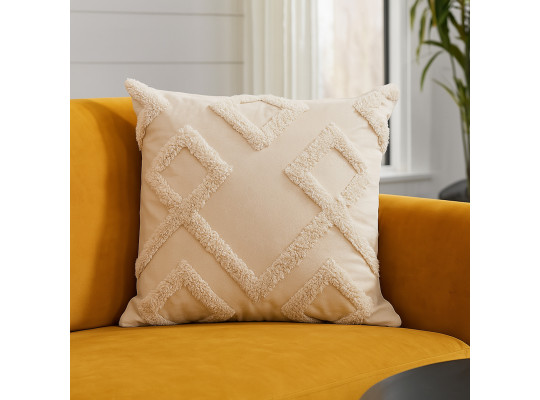 подушка KOOPMAN 45X45CM COTTON 2ASS CL