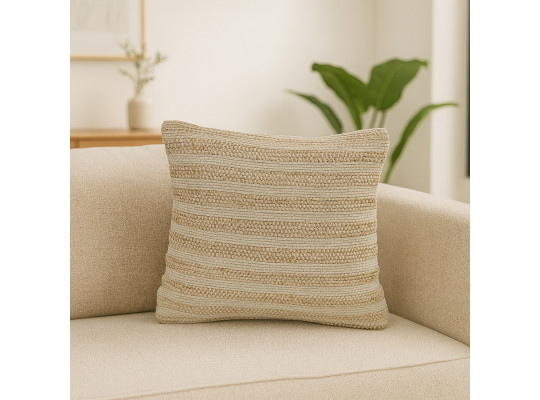 подушка KOOPMAN 45X45CM COTTON JUTE 3A