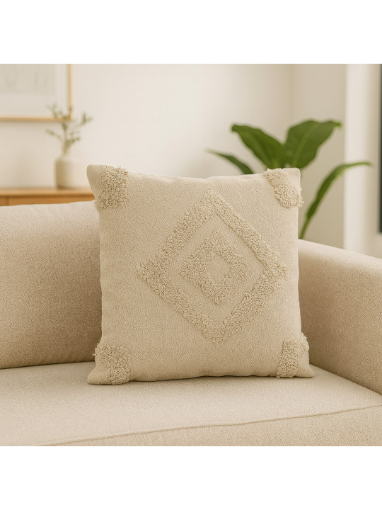 подушка KOOPMAN 45X45CM COTTON TUFTED (839436)