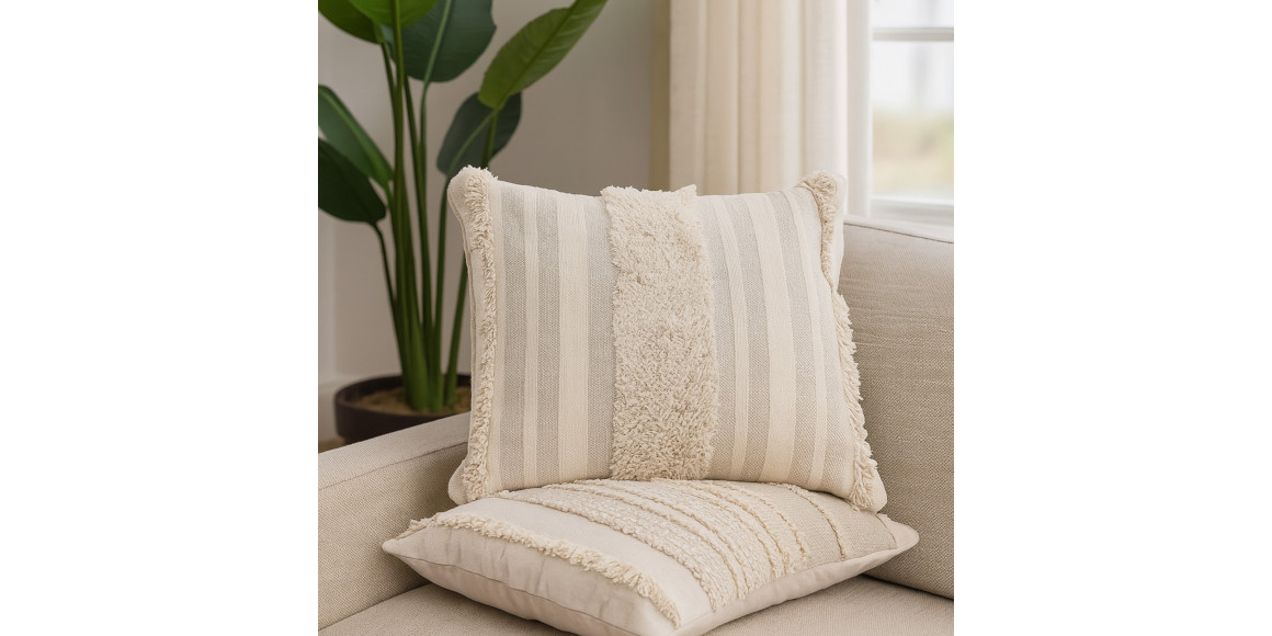 ბალიში KOOPMAN 45X45CM TASSELS 3ASS