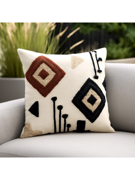 ბალიში KOOPMAN 45X45CM TUFTED AZTEC (918398)