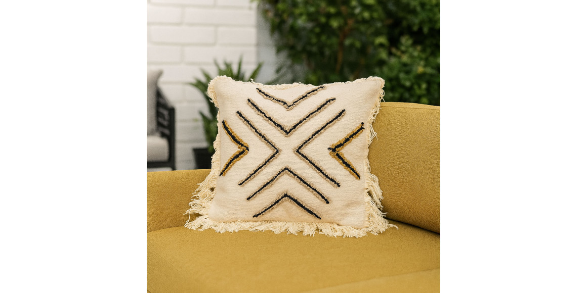 ბალიში KOOPMAN 45X45CM WITH FRINGLES (541237)