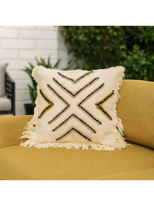 pillow KOOPMAN 45X45CM WITH FRINGLES (541237)