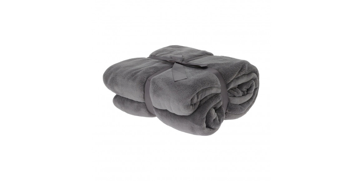 plaid KOOPMAN 180X230CM FLEECE GREY