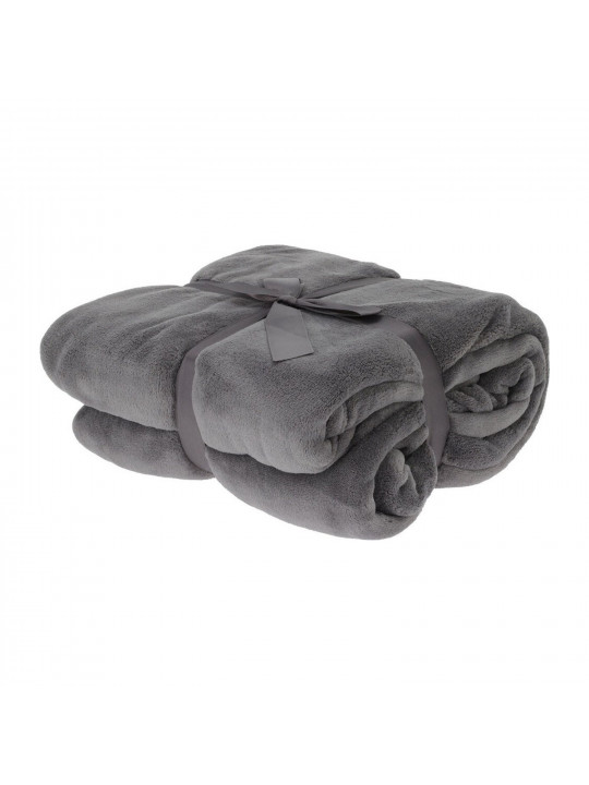 plaid KOOPMAN 180X230CM FLEECE GREY