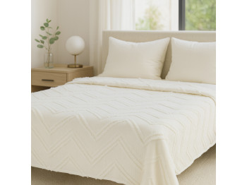 გადასაფარებელი RESTFUL NAKI01 250X250 LIGHT CREAM