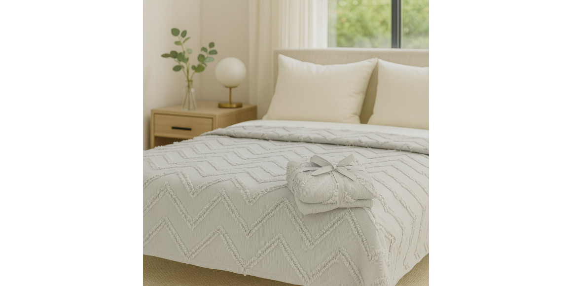 გადასაფარებელი RESTFUL NAKI01 250X250 LIGHT GREY