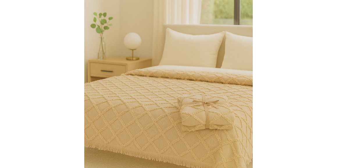 გადასაფარებელი RESTFUL NAKI02 180X250 BEIGE