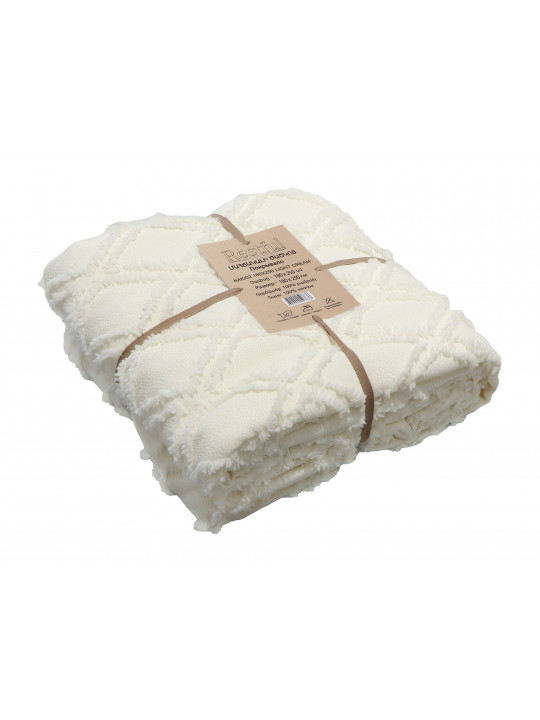 bed cover RESTFUL NAKI02 180X250 LIGHT CREAM