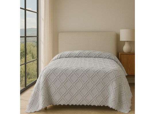 bed cover RESTFUL NAKI02 180X250 LIGHT GREY