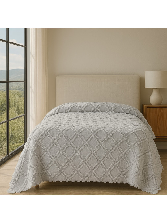bed cover RESTFUL NAKI02 180X250 LIGHT GREY