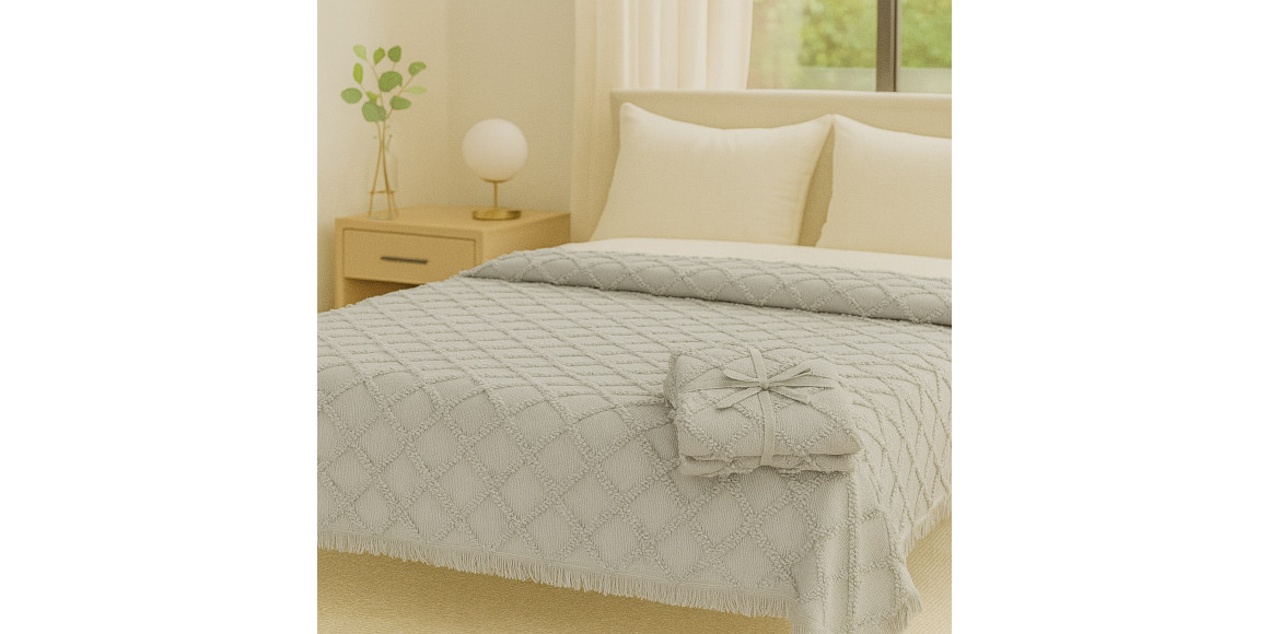 გადასაფარებელი RESTFUL NAKI03 250X250 LIGHT GREY