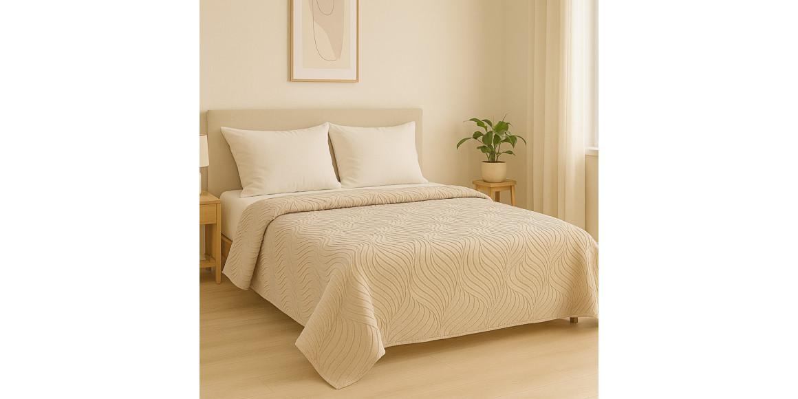 покрывало RESTFUL NAKI04 250X250 BEIGE