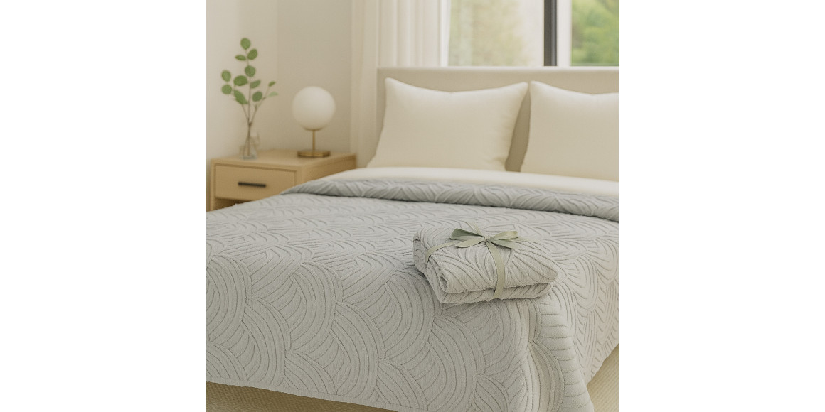 გადასაფარებელი RESTFUL NAKI04 250X250 LIGHT GREY