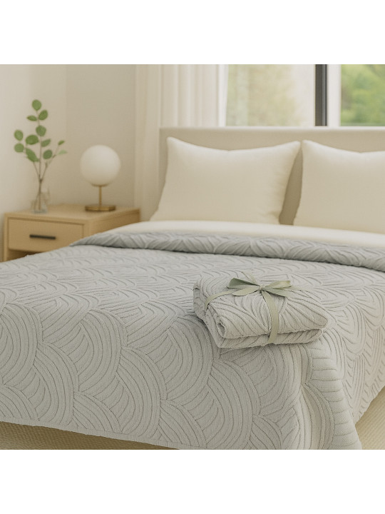 გადასაფარებელი RESTFUL NAKI04 250X250 LIGHT GREY