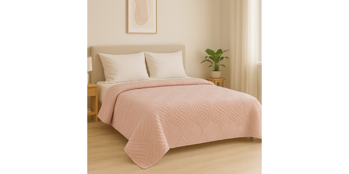 bed cover RESTFUL NAKI04 250X250 PUDRA