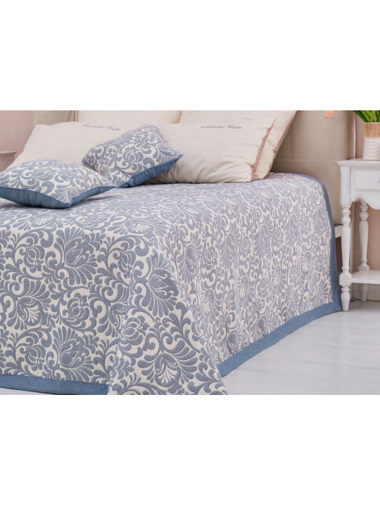bed cover SIMA-LAND ETEL 220X240 PATTERN GREEN