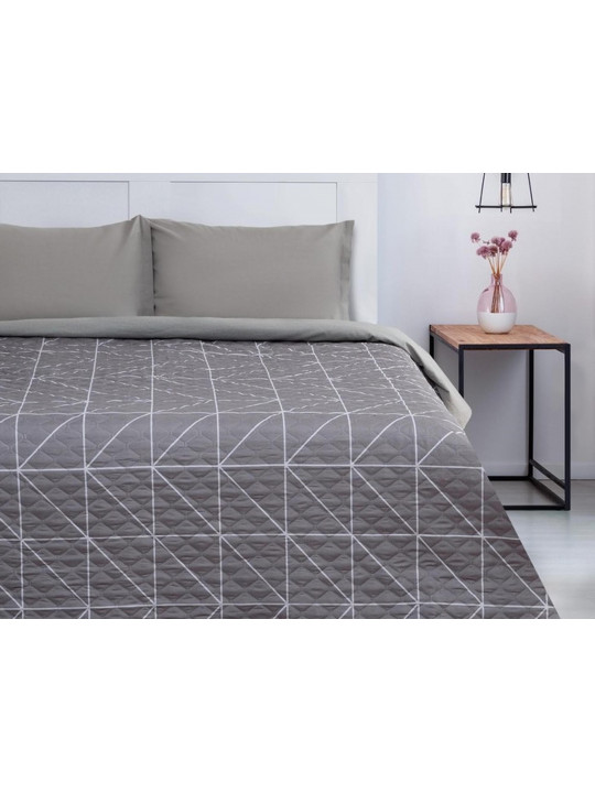 bed cover SIMA-LAND ETEL 230X210 EURO GREY