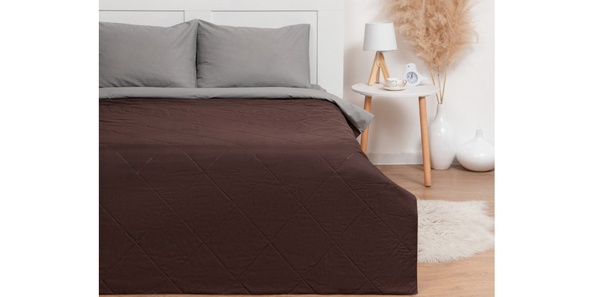 покрывало SIMA-LAND LOVELIFE 200X210 EURO DARK BROWN